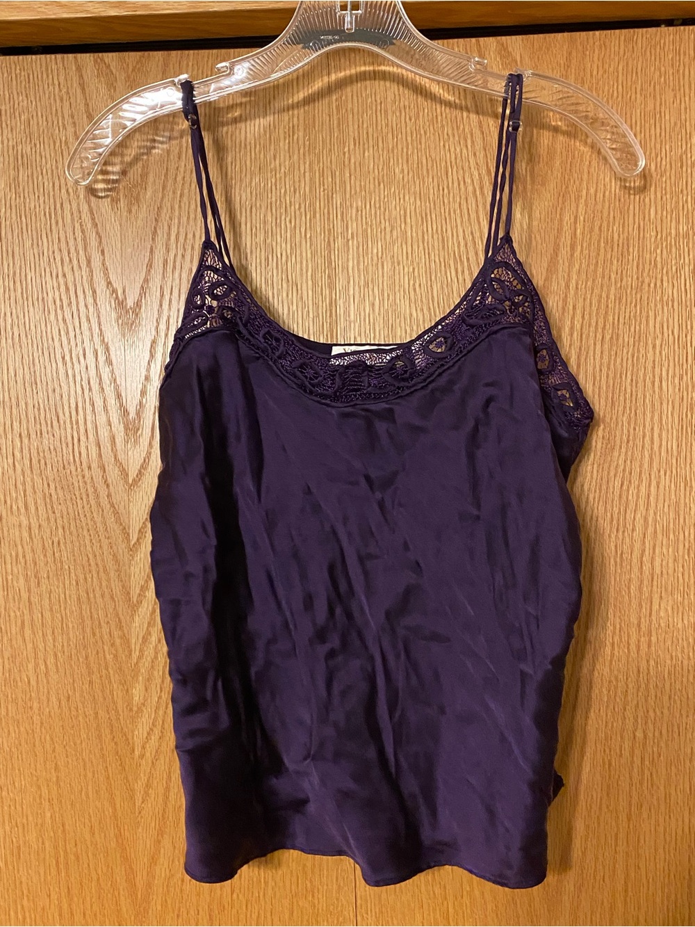 Vintage Y2K Victoria’s Secret 100% Silk Purple Cami Sz Large